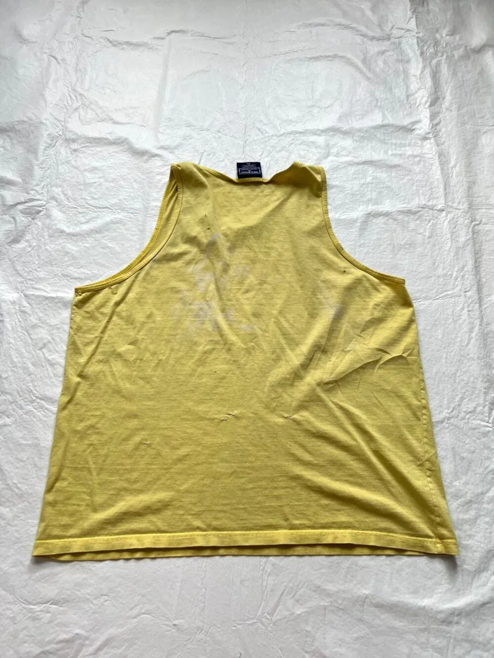 y2k Polo Sport Ralph Lauren tank top yellow cotton mens XL extra large 2000s